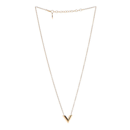Louis Vuitton Essential V Necklace Gold 3 of 5