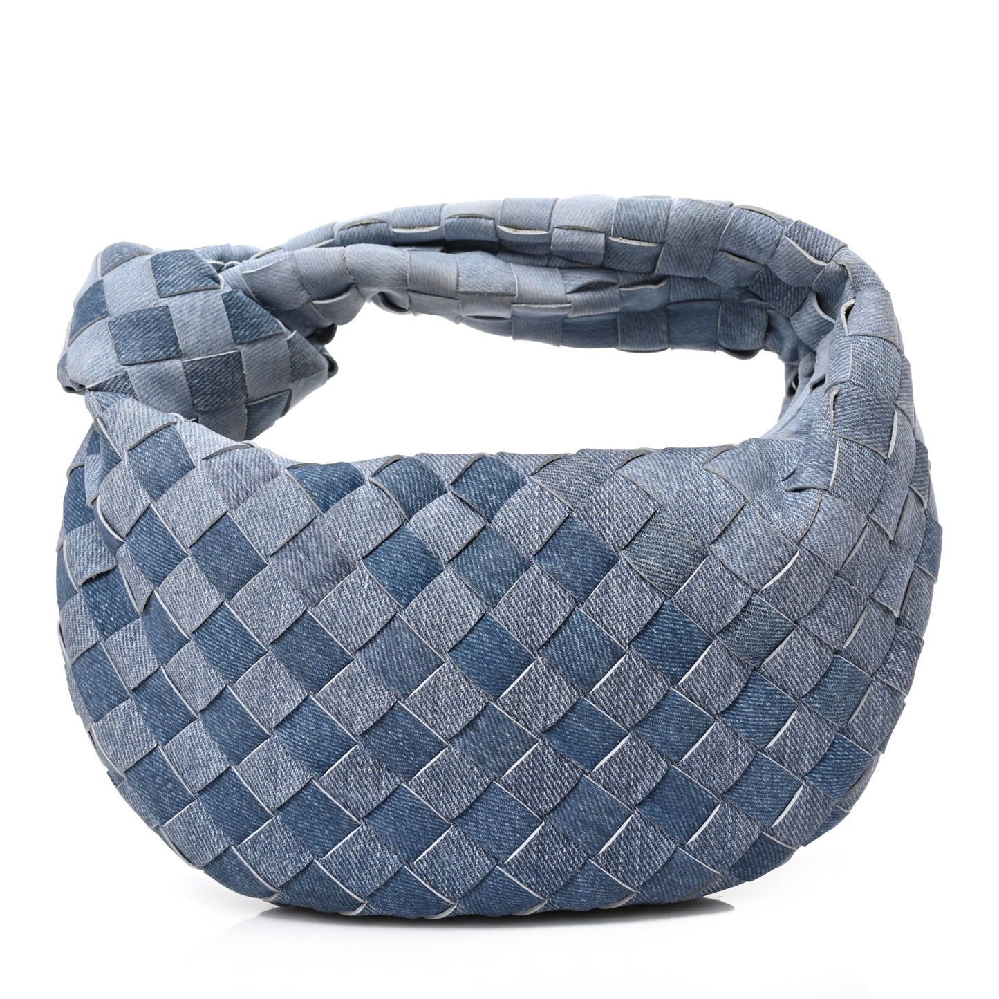 Nappa Denim Effect Intrecciato Mini Jodie Denim