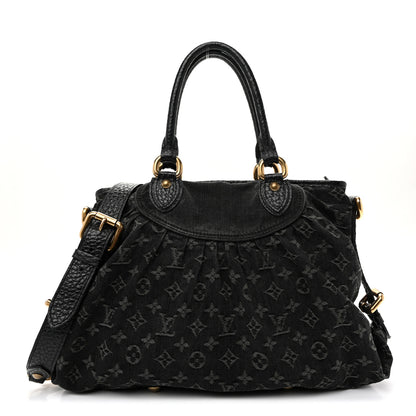 Louis Vuitton Denim Neo Cabby MM Black 1 of 11