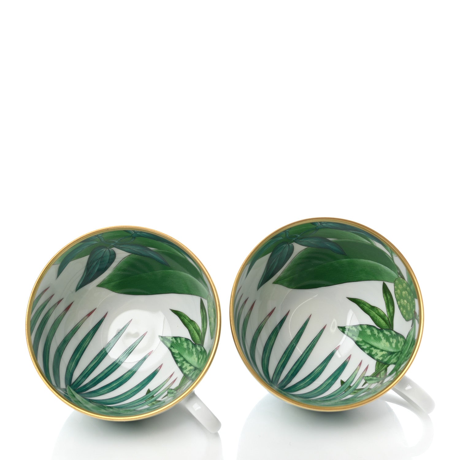 Hermes Porcelain Passifolia Tea Cup And Saucer Set Of 2 4 of 10
