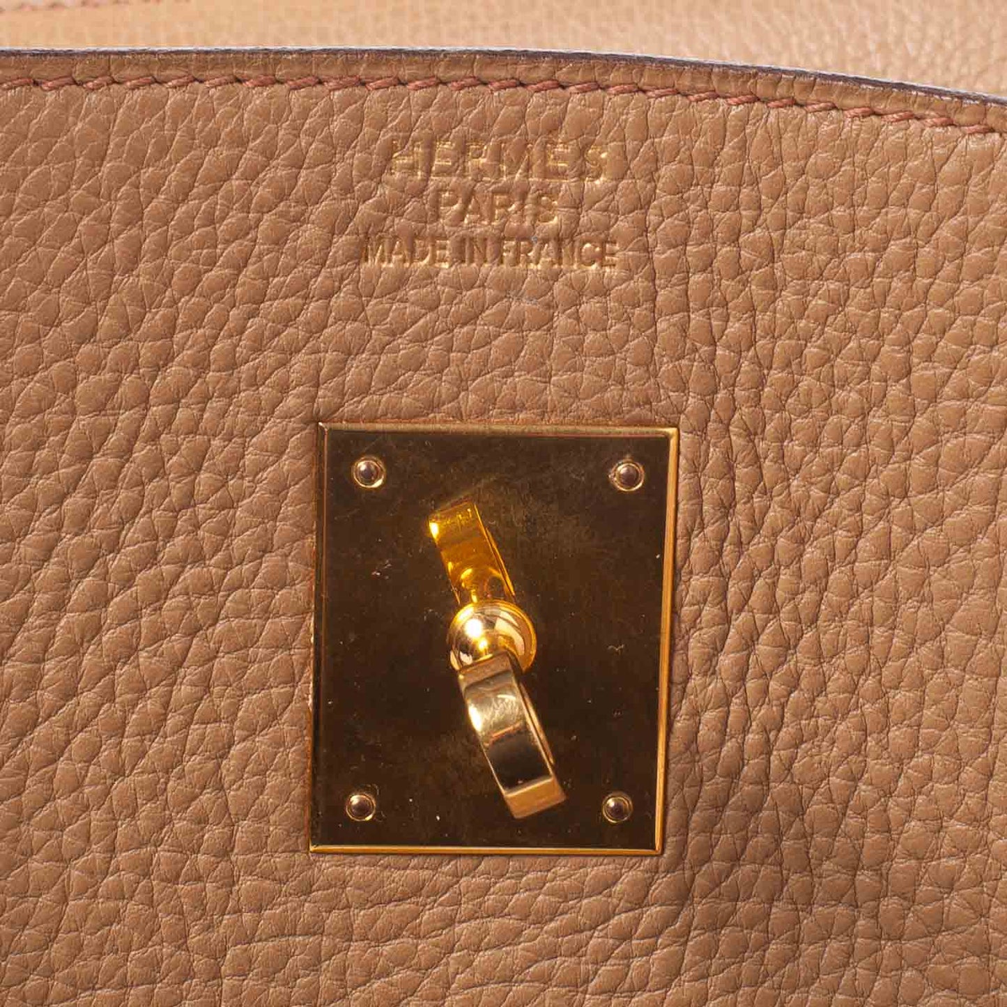 Taurillon Clemence Birkin 40 Tabac Camel
