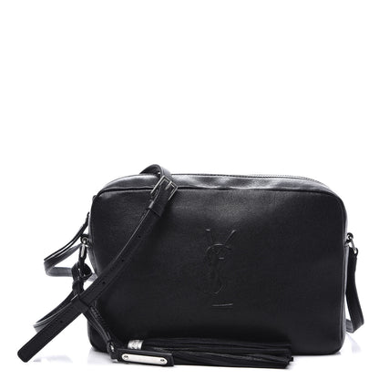 Saint Laurent Lambskin Monogram Small Lou Camera Bag Black 1 of 9