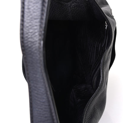 Prada Vitello Daino Medium Pocket Hobo Bag Black 5 of 6