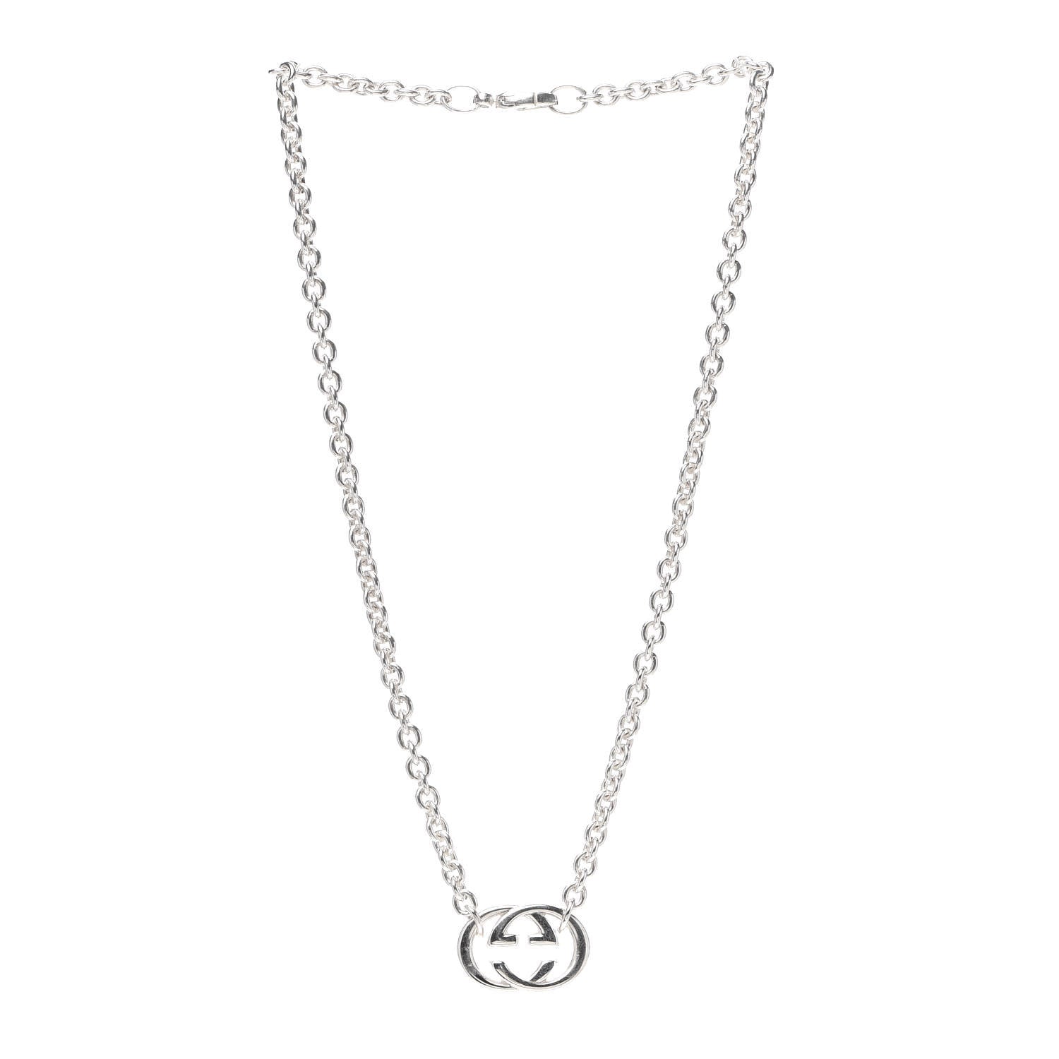Gucci Sterling Silver Britt Necklace 3 of 4
