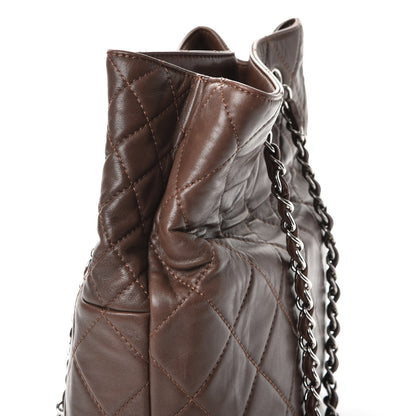 Chanel Calfskin Quilted In the Business North South Tote Brown 8 of 9