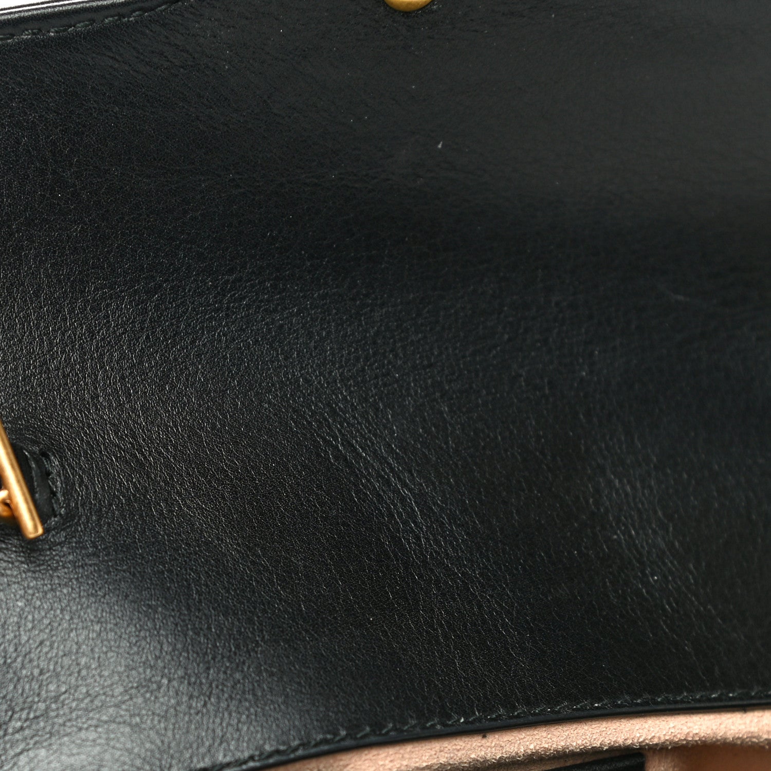 Gucci Calfskin Matelasse Super Mini GG Marmont Shoulder Bag Black 13 of 16