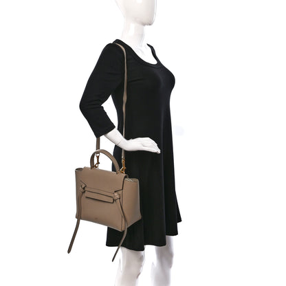 Celine Grained Calfskin Micro Belt Bag Beige 2 of 11