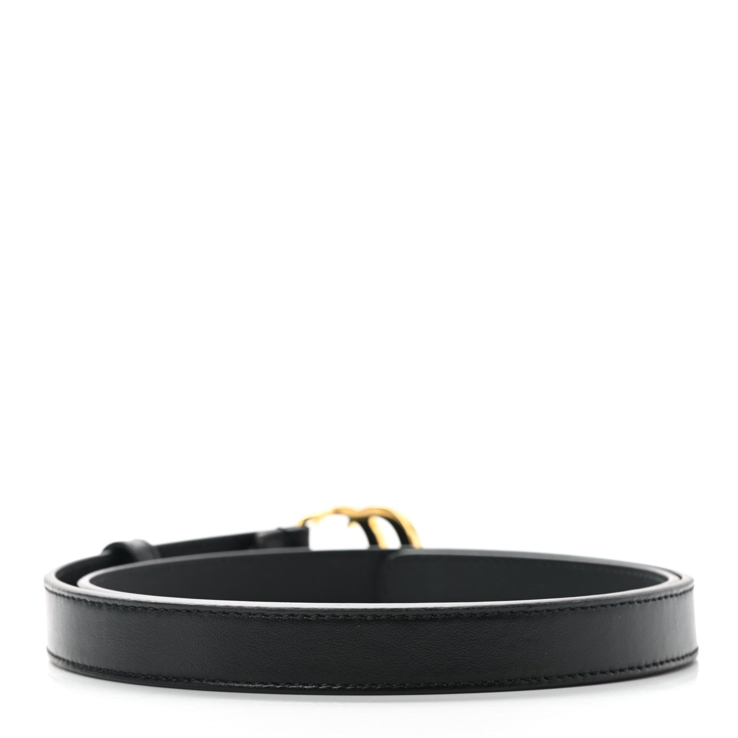 Gucci Calfskin Double G 20mm Belt 85 34 Black 2 of 5