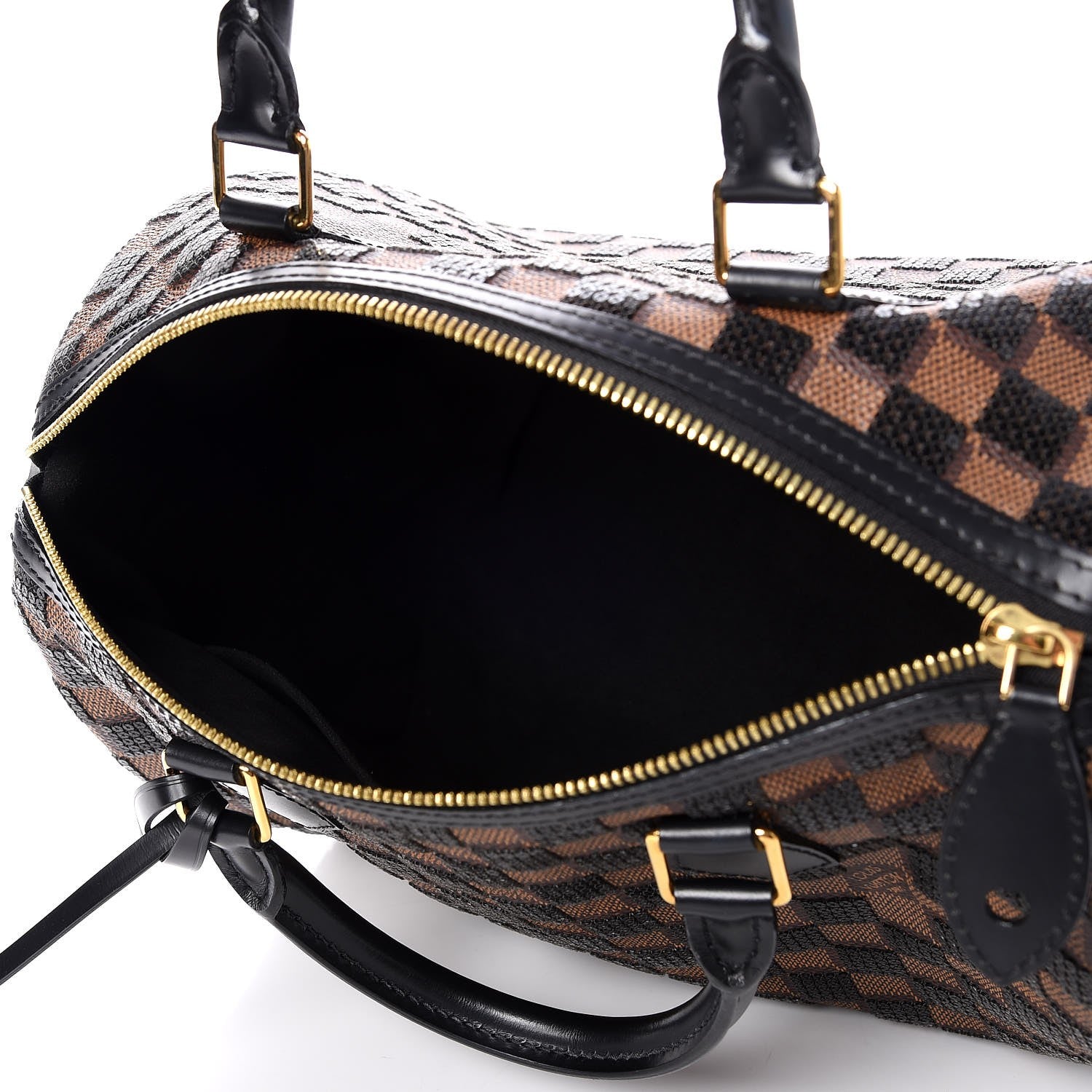 Louis Vuitton Damier Paillettes Speedy 30 Black 5 of 9