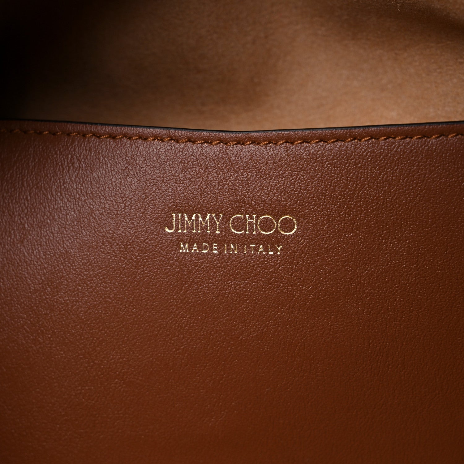 Jimmy Choo Suede Shoulder Bag Dark Tan 6 of 9
