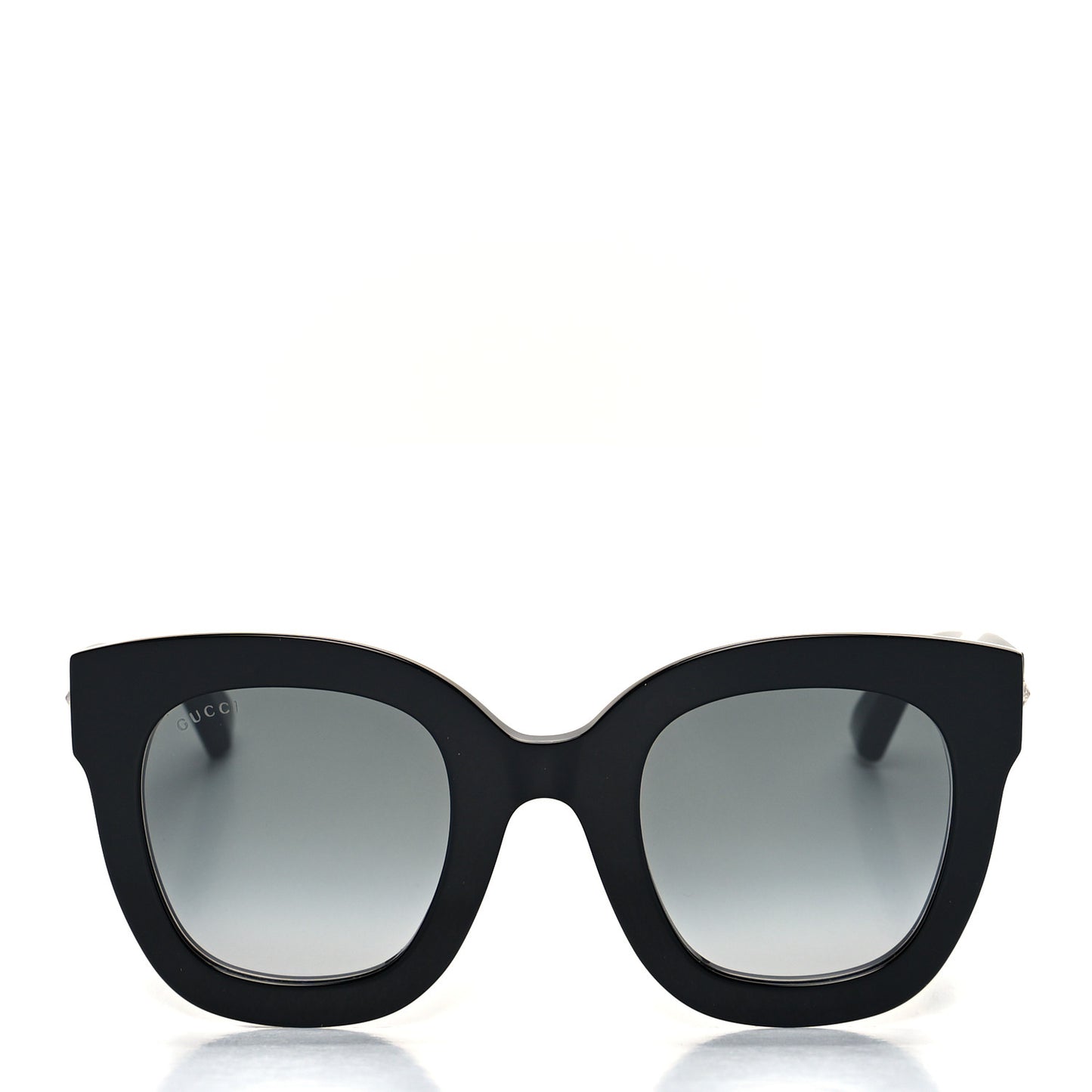 Acetate Crystal Star Round Frame Sunglasses GG0208S Black