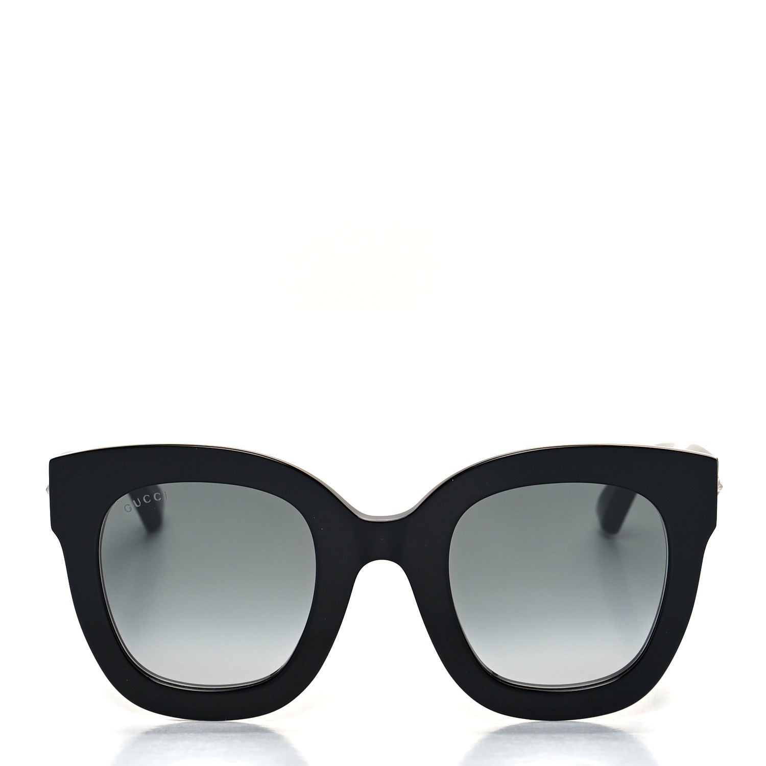 Gucci Acetate Crystal Star Round Frame Sunglasses GG0208S Black 2 of 7