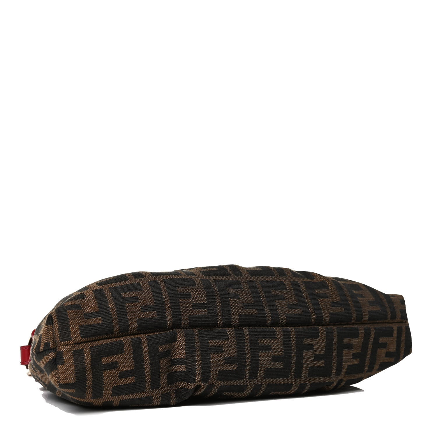 Fendi Zucca Cuoio Lucido Small Chef Shoulder Bag Tobacco Rosso Scuro 3 of 13