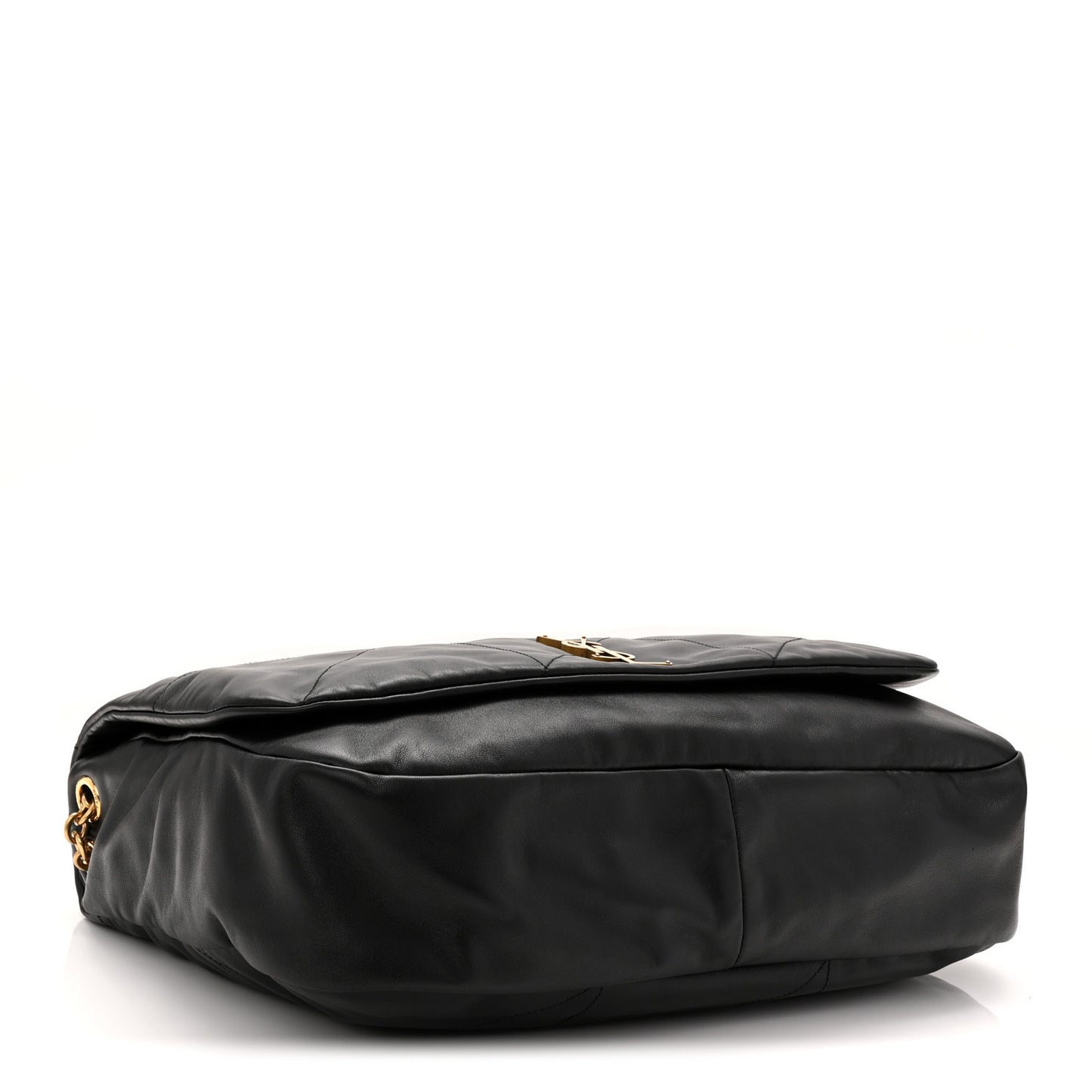 Lambskin Matelasse Monogram Large Jamie 4.3 Black