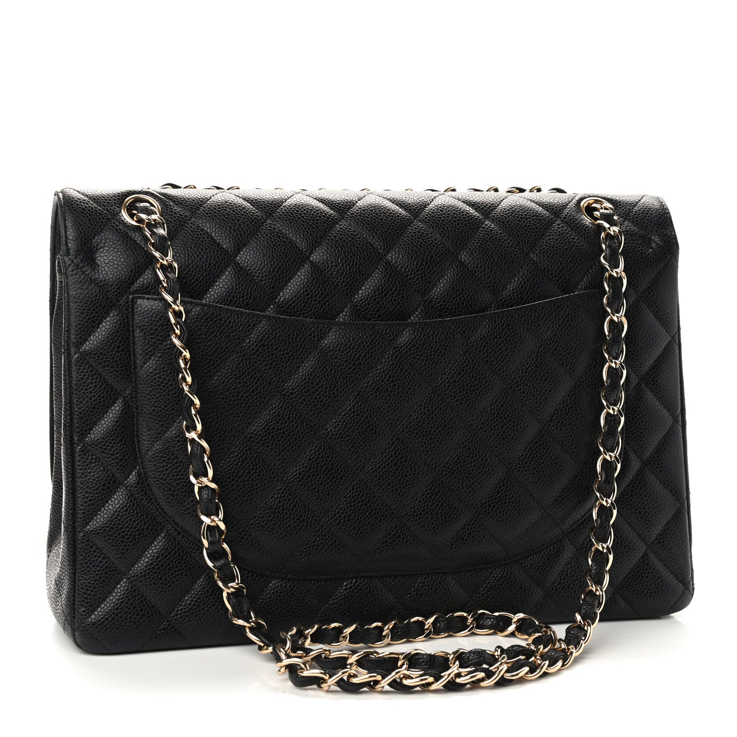 Chanel Caviar Quilted Maxi Double Flap Black 3 of 10