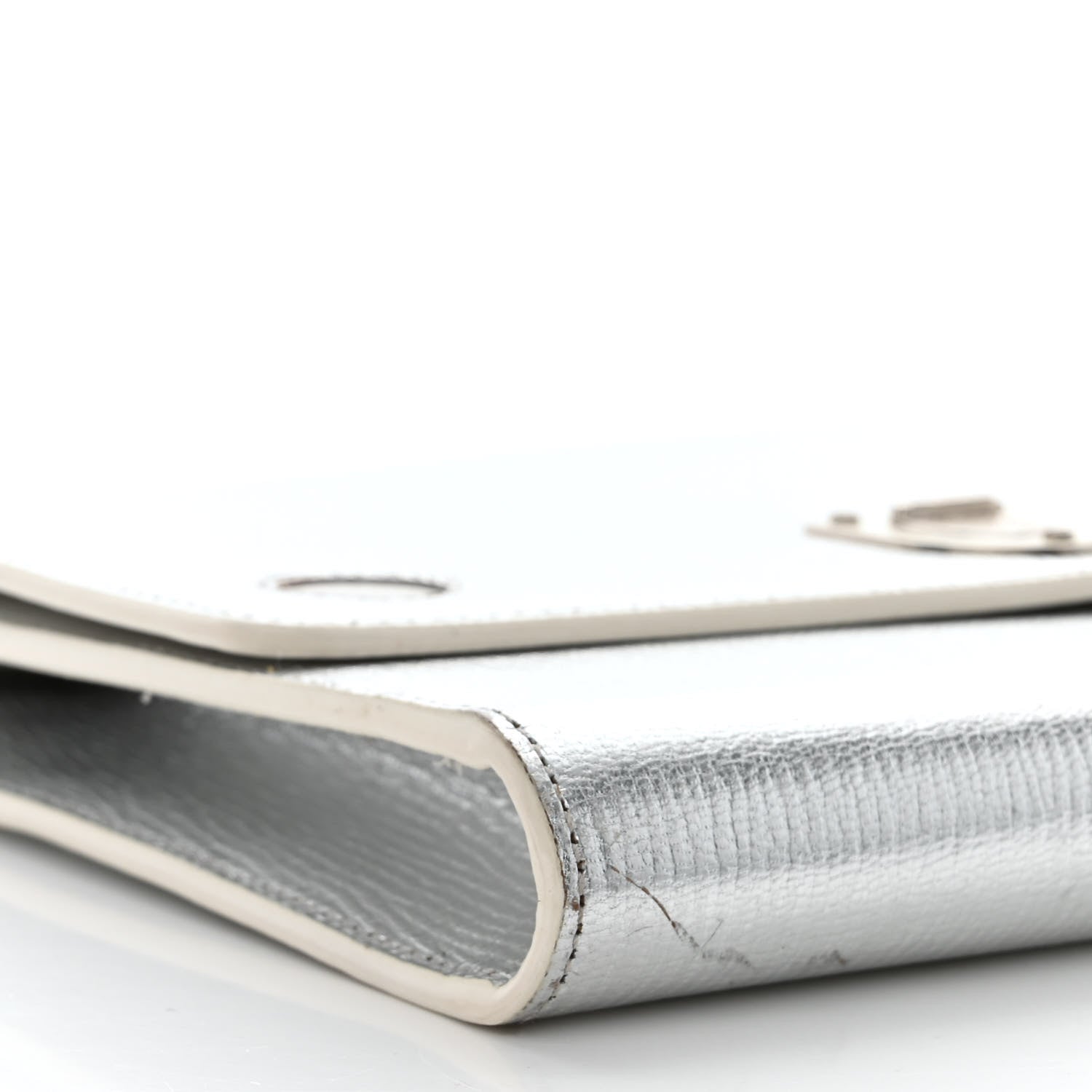 Christian Dior Goatskin Diorever Wallet On Chain Argent 9 of 12