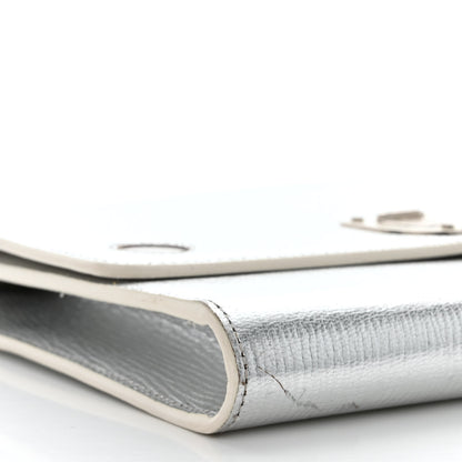 Christian Dior Goatskin Diorever Wallet On Chain Argent 9 of 12