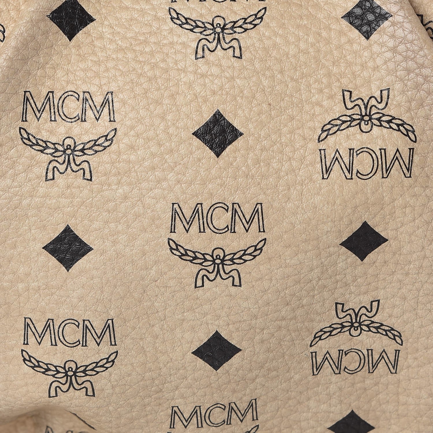 MCM Visetos Medium Essentials Shopper Tote Beige 20 of 24