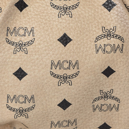 MCM Visetos Medium Essentials Shopper Tote Beige 20 of 24