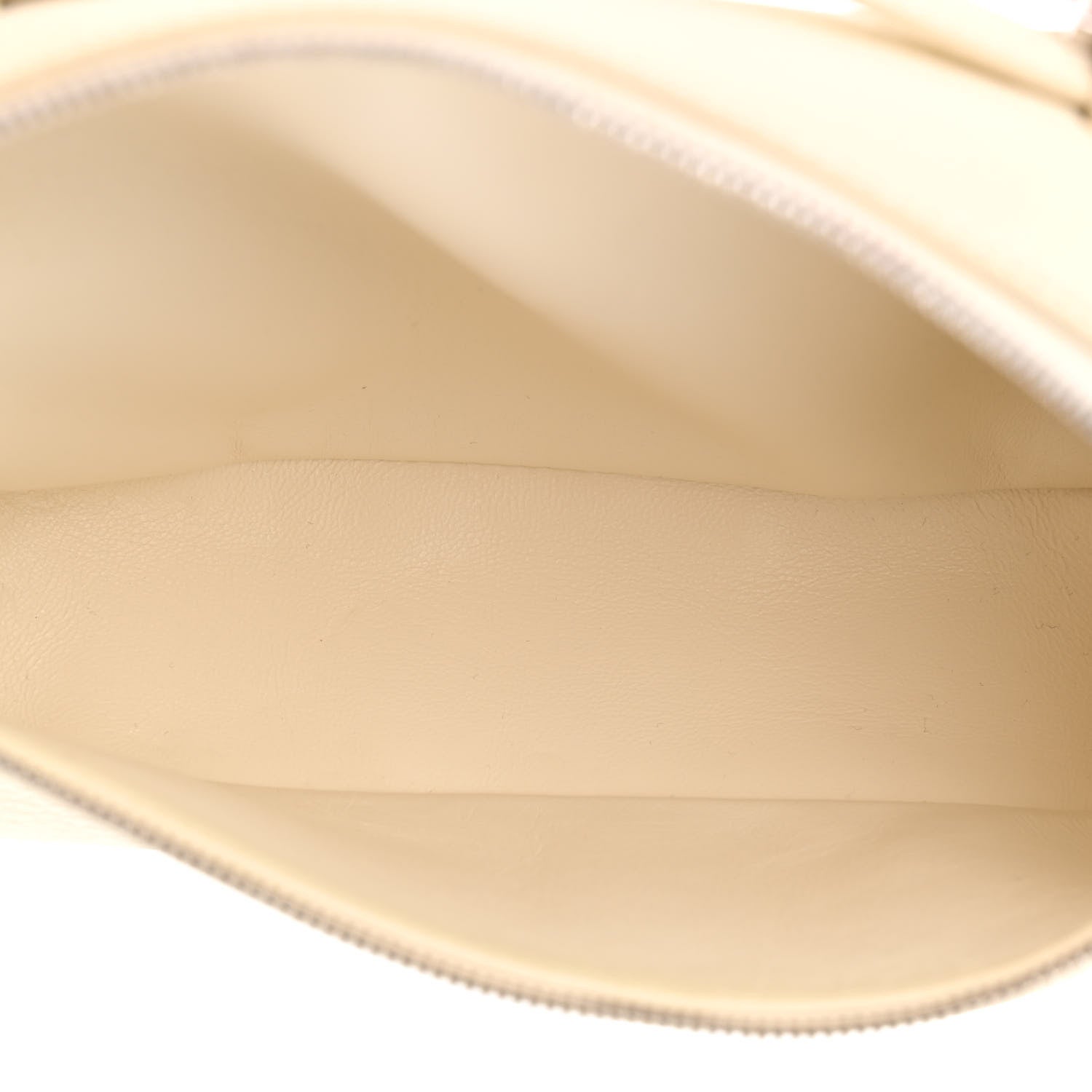 Loro Piana Grained Calfskin L19 Extra Pocket Pouch Whisper White 5 of 16