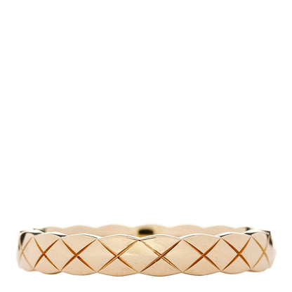Chanel 18K Yellow Gold Mini Coco Crush Ring 56 7.5 3 of 5