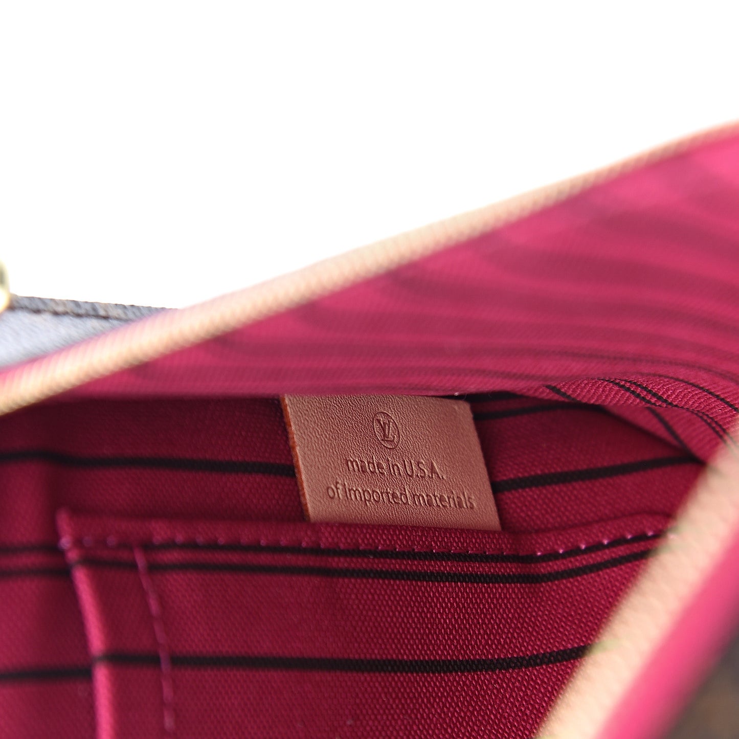 Monogram Neverfull MM GM Pochette Pivoine