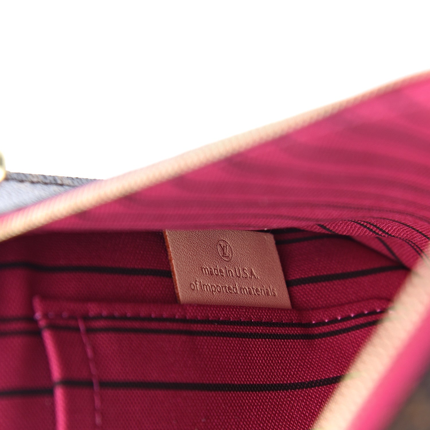 Louis Vuitton Monogram Neverfull MM GM Pochette Pivoine 6 of 8