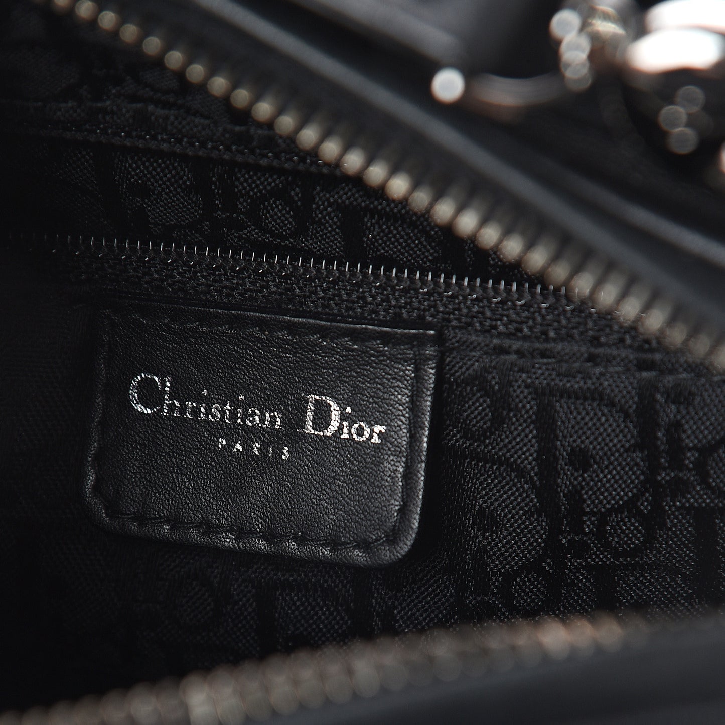 Suede Cannage Stitched Medium Lady Dior Black