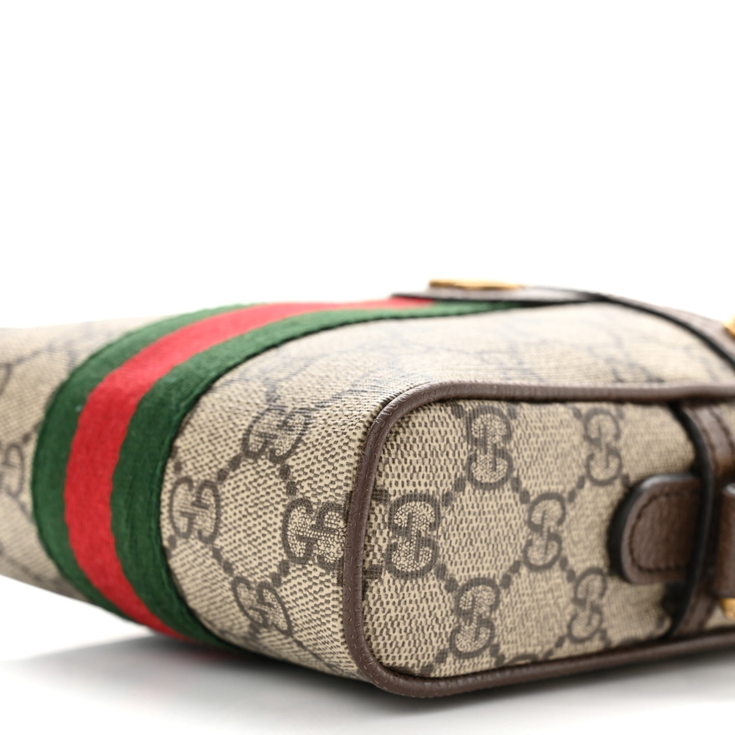 GG Supreme Monogram Web Mini Ophidia Messenger Brown
