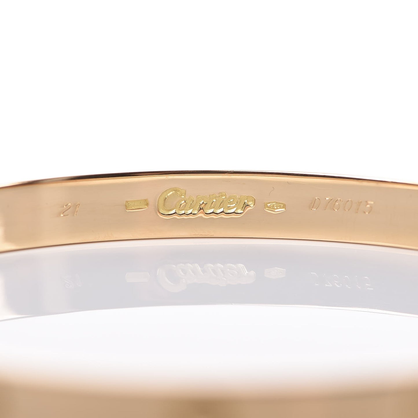 18K Yellow Gold LOVE Bracelet 21