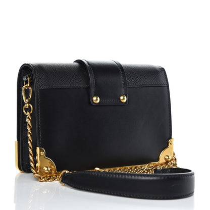 Prada City Calf Saffiano Cahier Bag Black 3 of 8