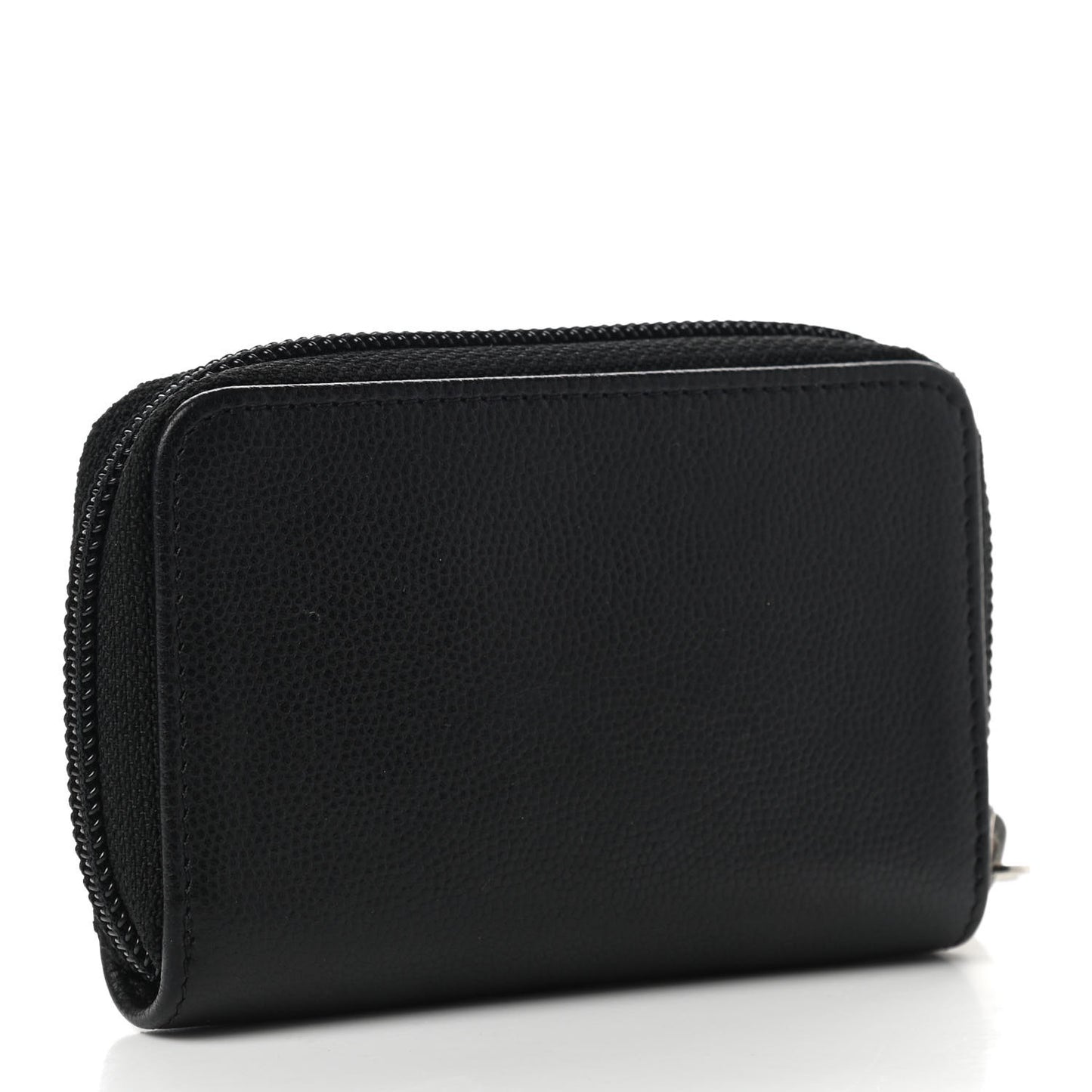 Caviar Timeless CC Zip Around Coin Purse Black