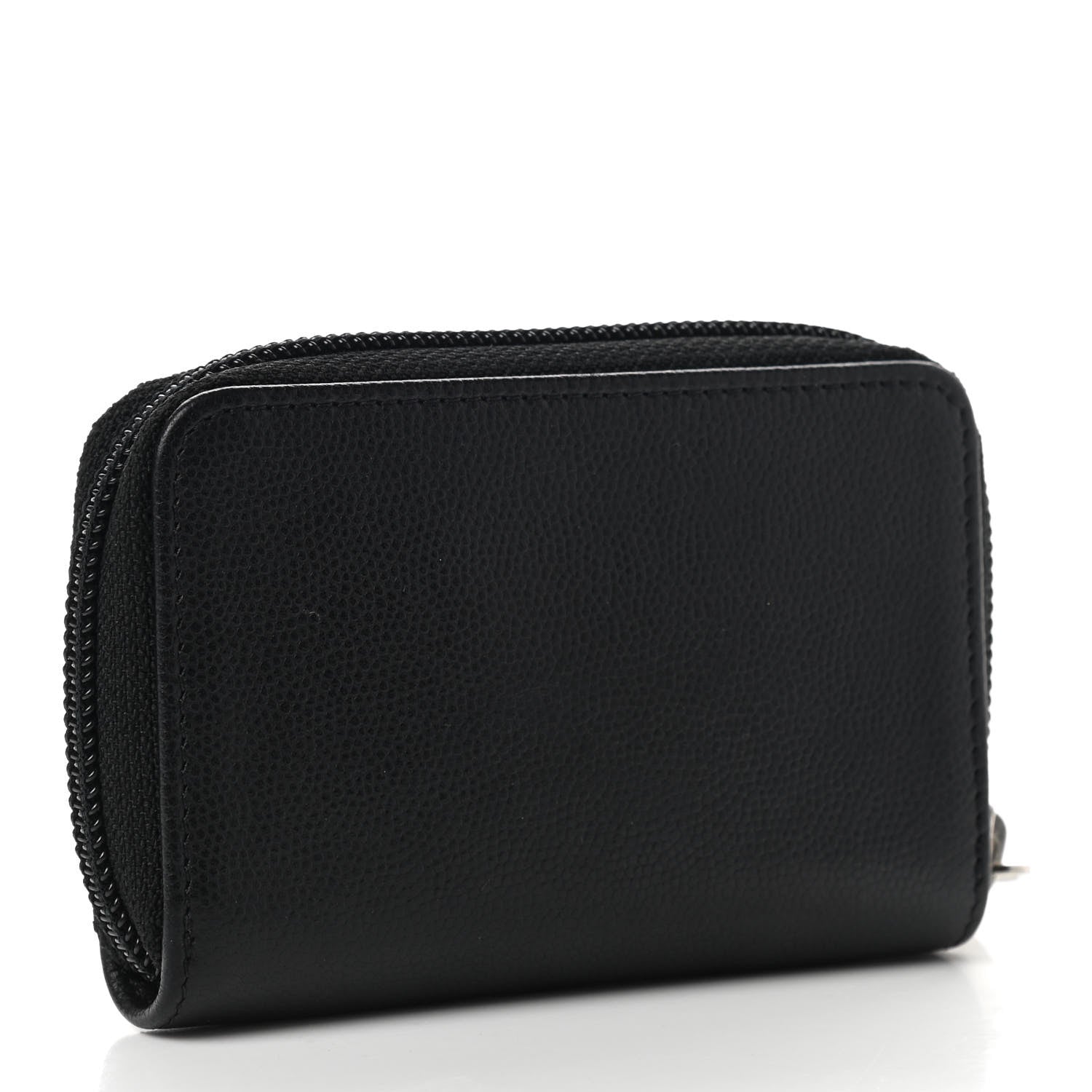 Chanel Caviar Timeless CC Zip Around Coin Purse Black 3 of 7