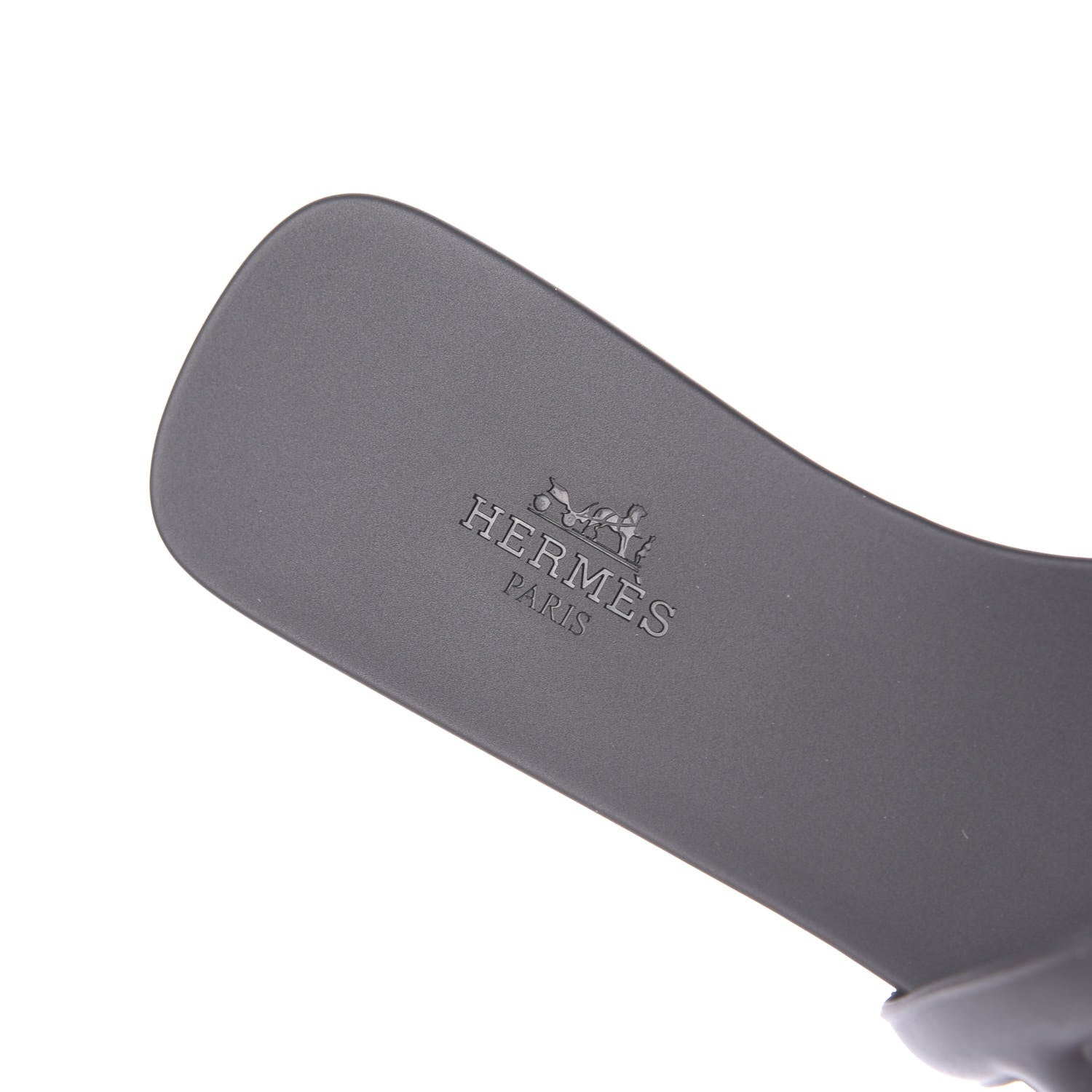 Hermes Rubber Aloha Sandals 36 Black 9 of 10