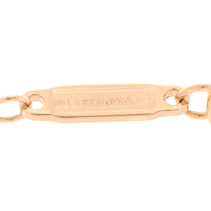 Tiffany 18K Rose Gold Diamond Small T Smile Pendant Necklace 4 of 6