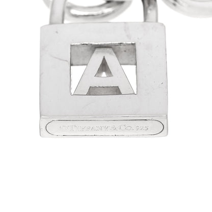 Tiffany Sterling Silver Initial A Lock Charm Bracelet 4 of 4
