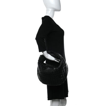 Bottega Veneta Nappa Intrecciato Teen Jodie Hobo Black 2 of 10