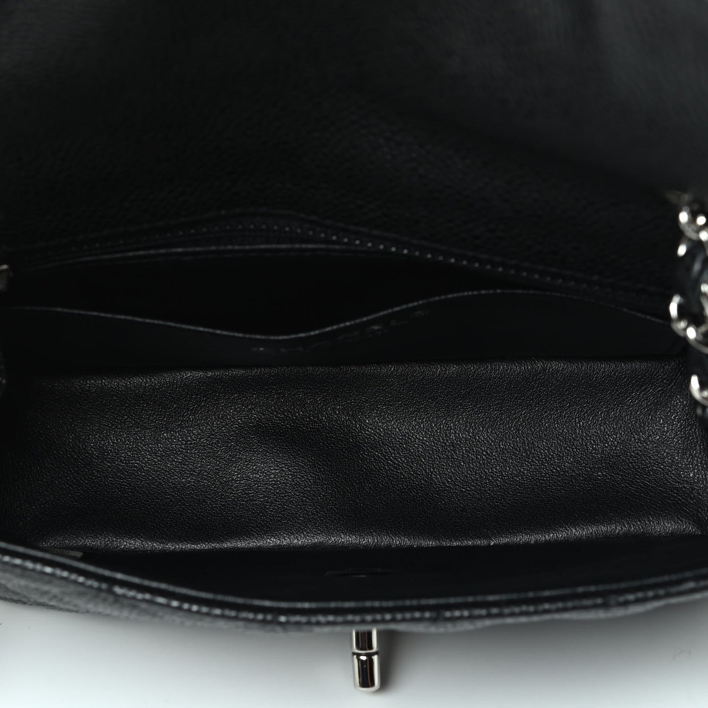 Caviar Quilted Mini Rectangular Flap Black