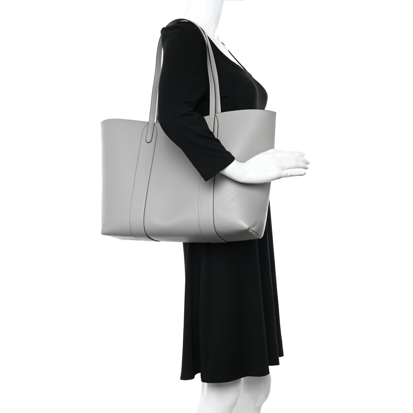 Small Classic Grain Bayswater Tote Pale Grey