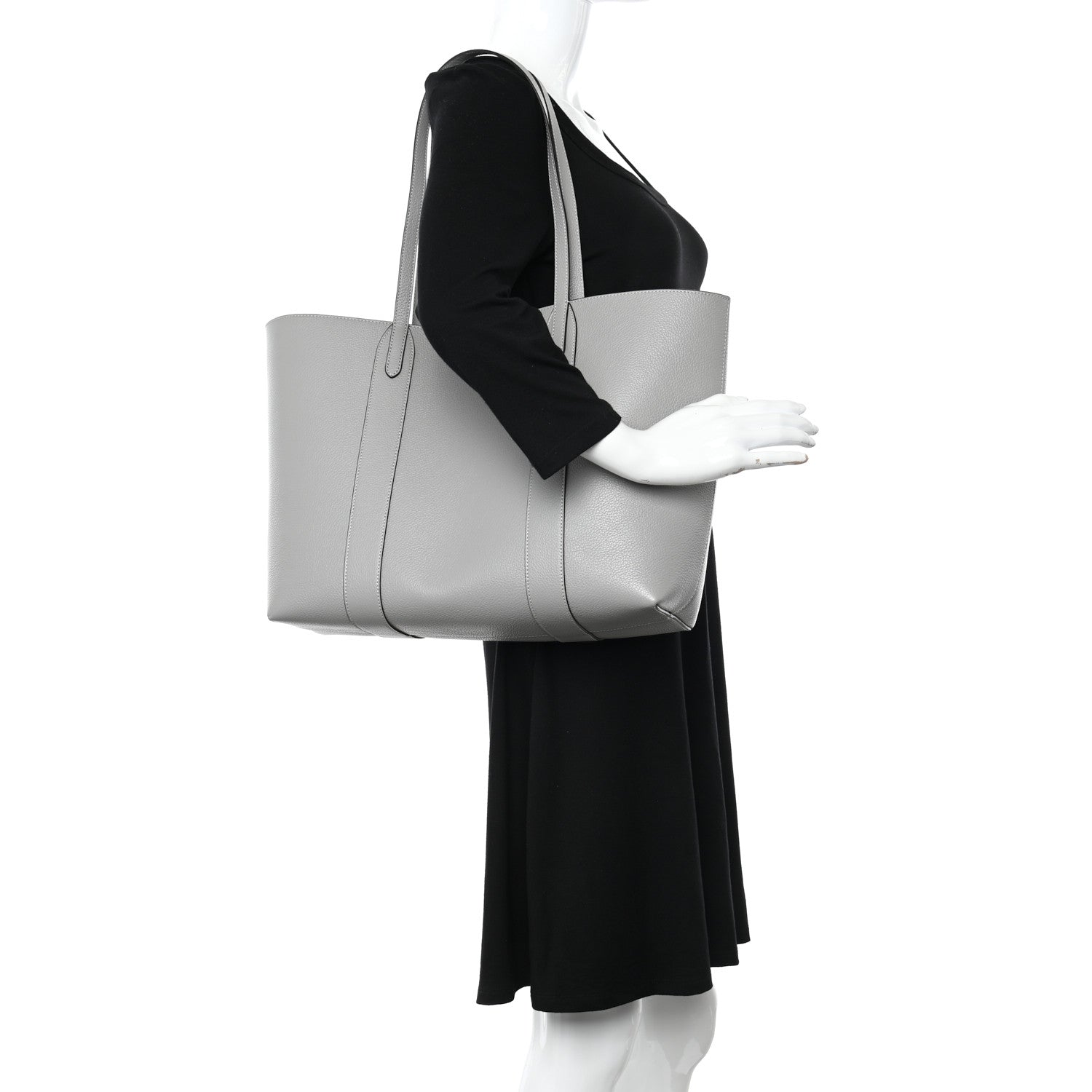 Mulberry Small Classic Grain Bayswater Tote Pale Grey 2 of 12