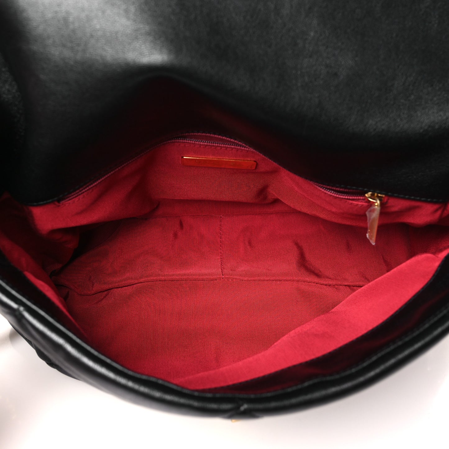 Goatskin Quilted Large Chanel 19 Flap Black