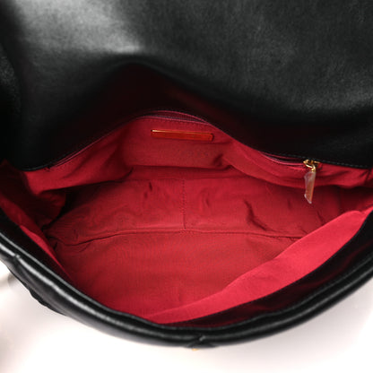 Chanel Goatskin Quilted Large Chanel 19 Flap Black 5 of 10