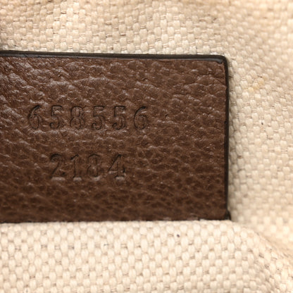 Gucci GG Supreme Monogram Mini Neo Vintage Double Zip Messenger Bag Beige New Acero Crop 6 of 13