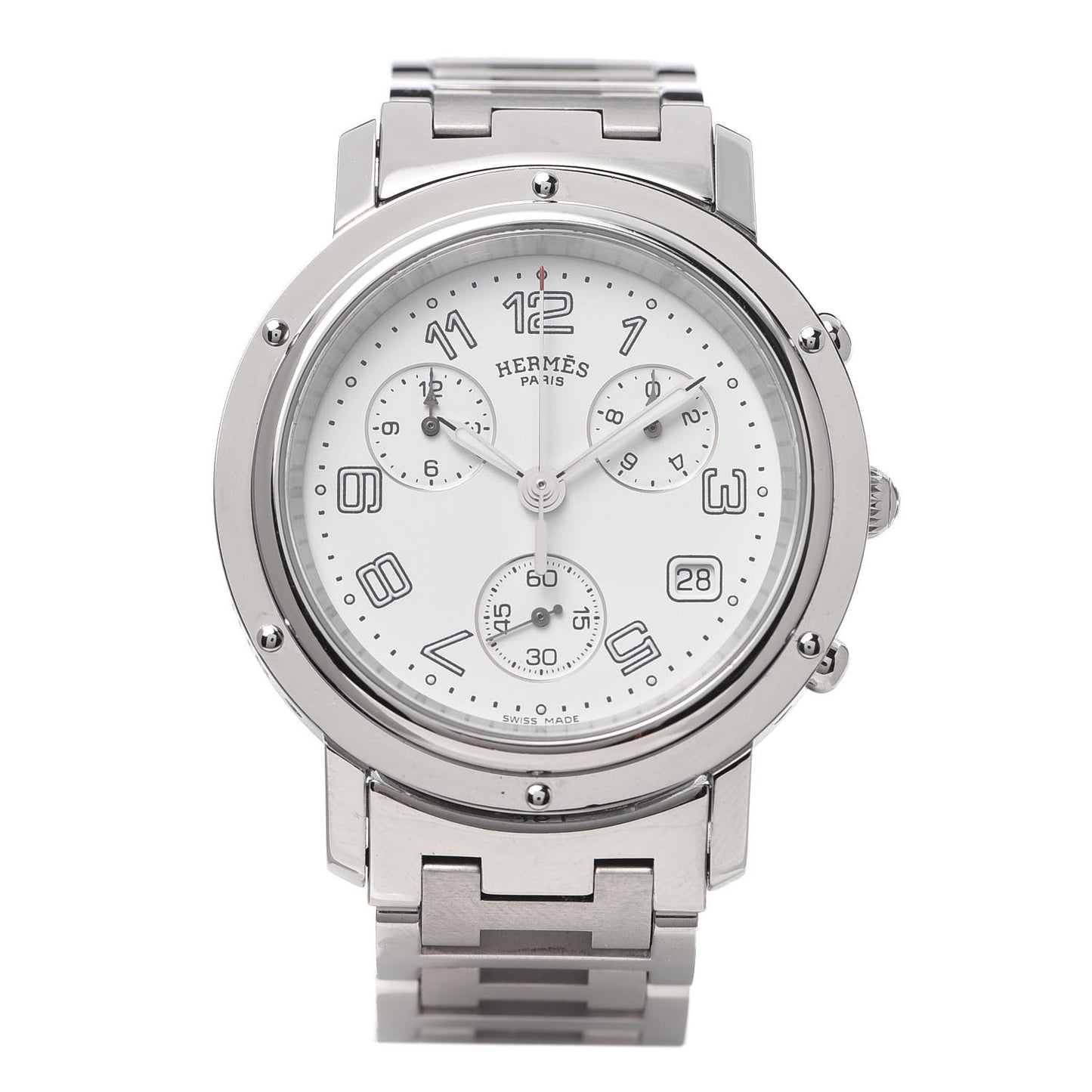 Stainless Steel 38mm Clipper Chronograph Quartz Watch