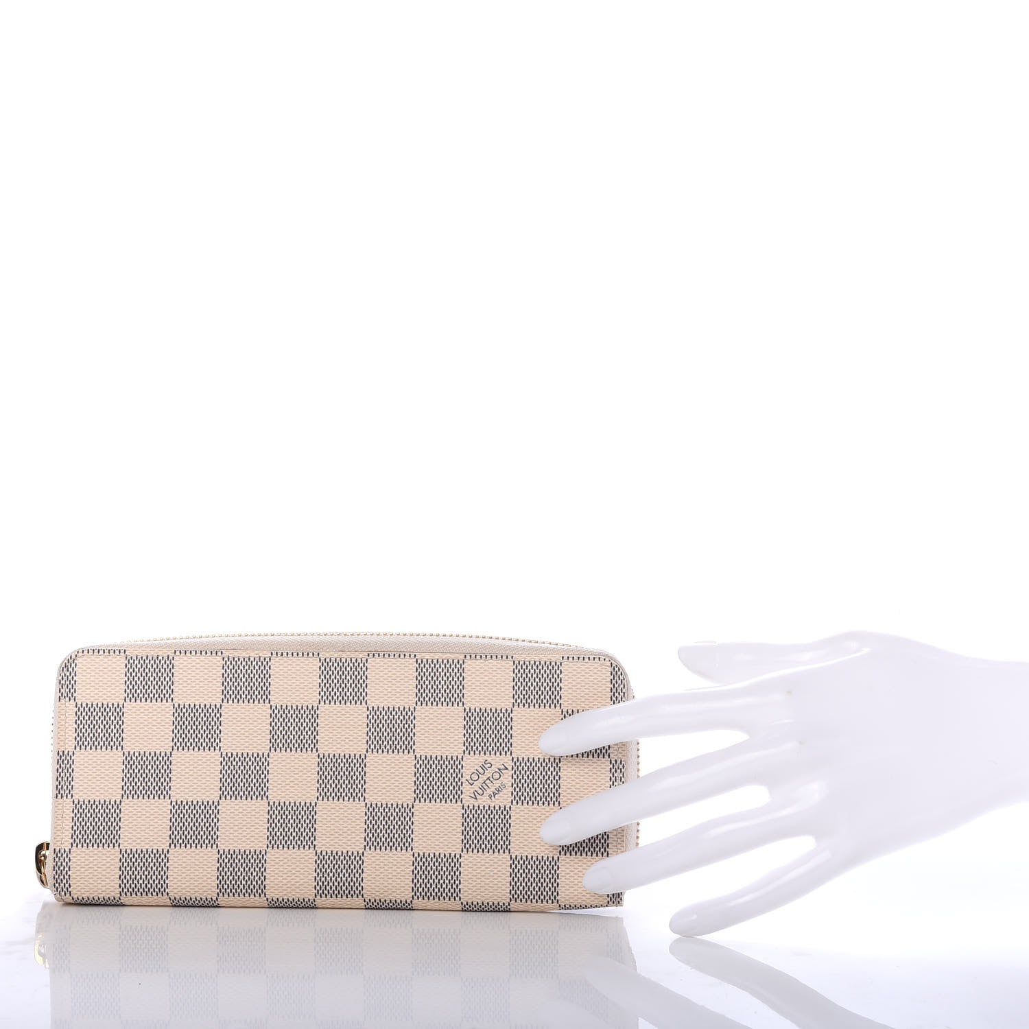 Louis Vuitton Damier Azur Clemence Wallet 2 of 7