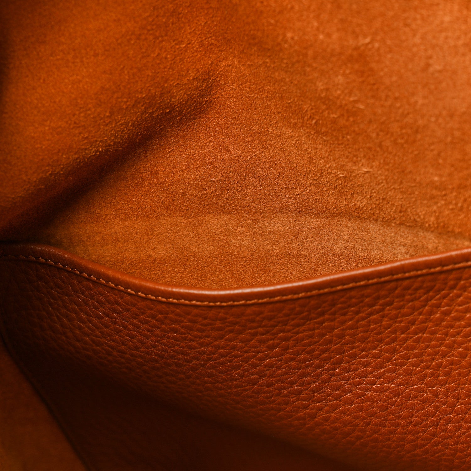 Valentino Garavani Grained Calfskin Rockstud Shoulder Tote Bright Cognac 11 of 18