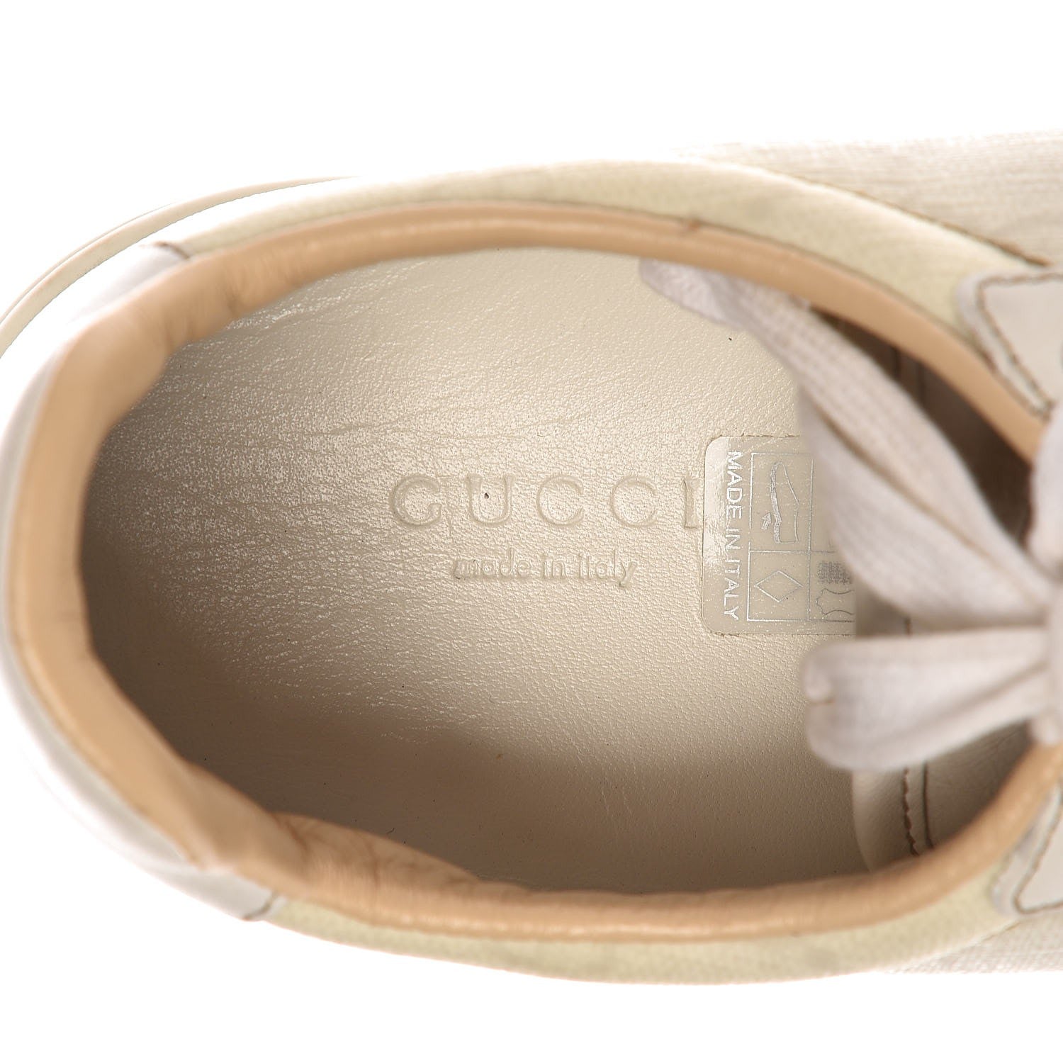 Gucci GG Plus Monogram Alligator Coda Low Sneakers 39.5 White 8 of 15