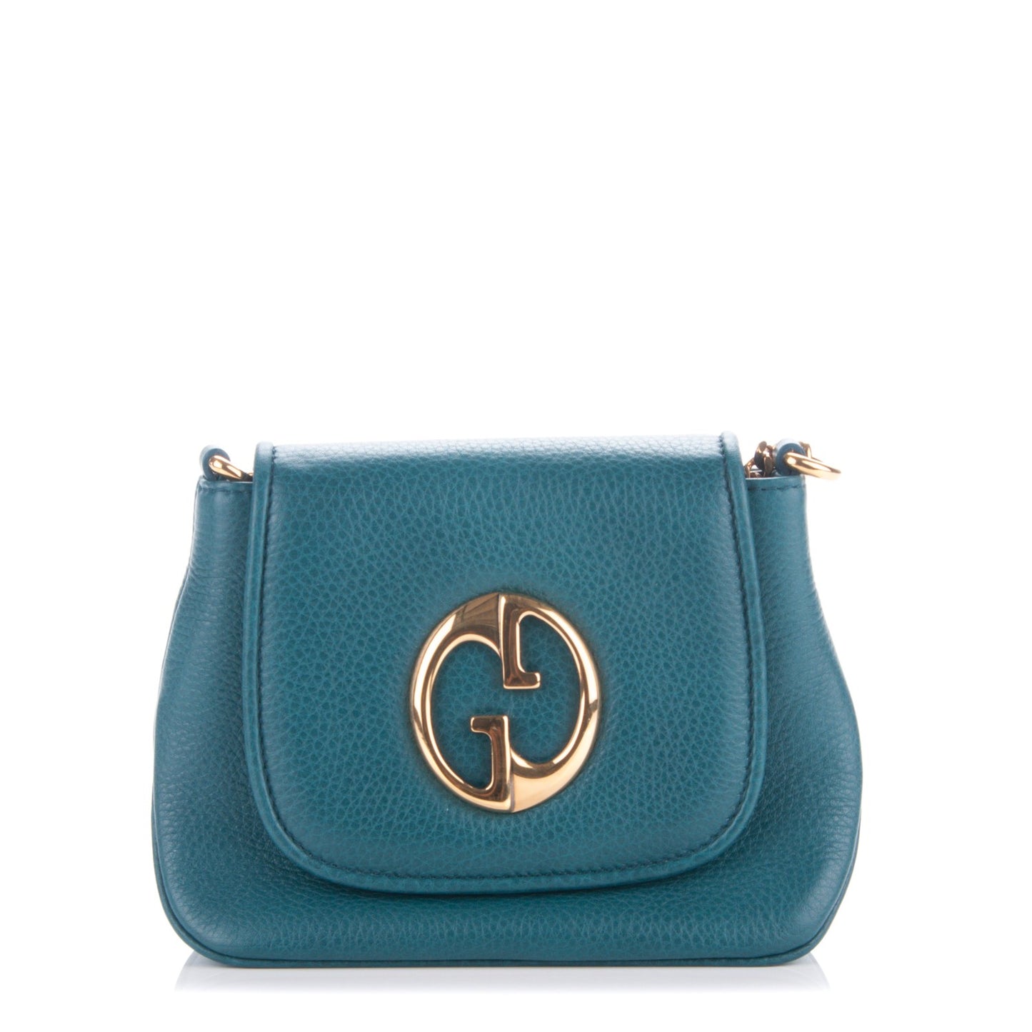 Dollar Calfskin Small 1973 Chain Shoulder Bag Deep Cobalt