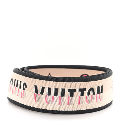 Louis Vuitton Jacquard Speedy Bandouliere 20 Shoulder Strap Black 2 of 4