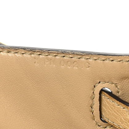 Hermes Ostrich Kelly Pochette Clutch Parchemin 8 of 11